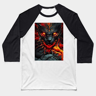 Lava Panther Baseball T-Shirt